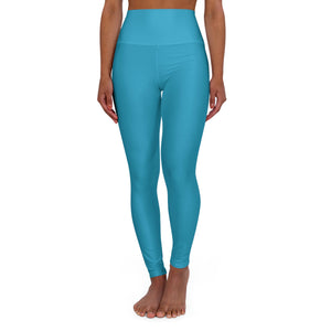 Turquoise High Waisted Jolly Bear Yoga Leggings